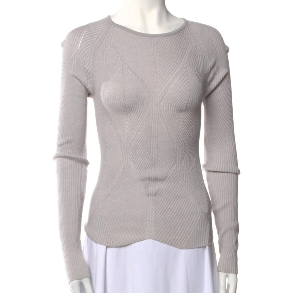 Yves Saint Laurent Tom Ford era 2003 Grey Wool Sweater Size M